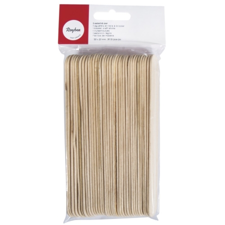 Patyczki do lodów, patyczki drewniane, długość 15 cm marki Rayher idealne do wielu kreatywnych projektów