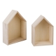 Drewniane domki decoupage z pleckami zestaw 2 szt. marki Rayher
