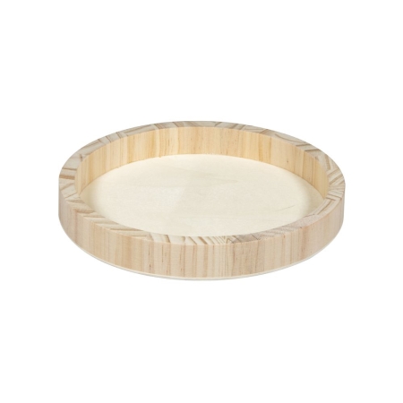 Taca drewniana okrągła 20 cm marki Rayher o prostym atrakcyjnym designie.