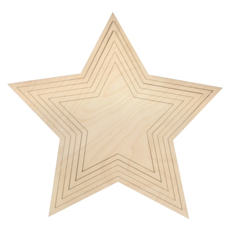 Drewniane gwiazdy zestaw DIY daje wiele możliwości twórczych