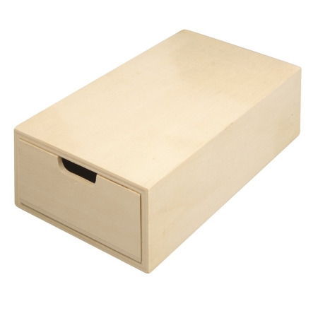 Pudełko drewniane do decoupage doskonałe jako pudełko na prezent DIY