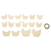 Dekoracje wielkanocne ze sklejki kury koguty Rayher