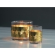 DIY świeczniki na tealight ozdobione złotą folia dekoracyjną