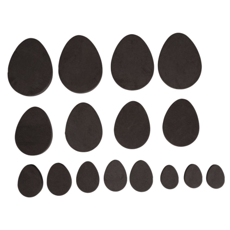 Wypełniacze do form odlewniczych nupsi w kształcie jajek doskonałe do ozdób wielkanocnych.