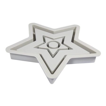 Silikonowa forma odlewnicza świecznik gwiazda może być używana wielkokrotnie