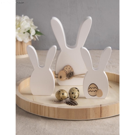 Proste dekoracje wielkanocne odlewy z gipsu powstałe w forme odlewniczej PET