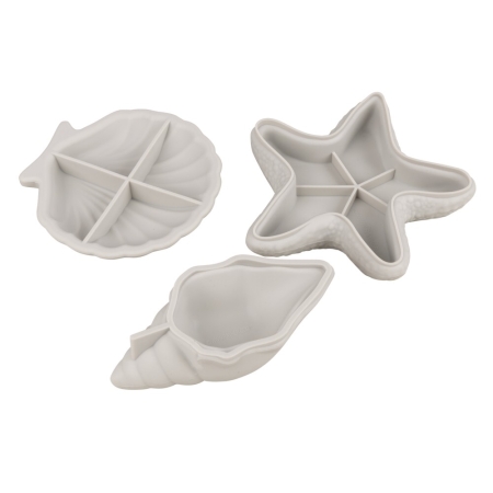 Formy silikonowe 3D miski dekoracyjne motywy morskie rozwiazda muszle sa proste w użyciu