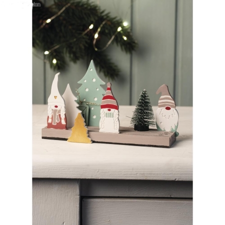 Dekoracja świąteczna stołu gipsowe figurki z formy odlewniczej silikonowej