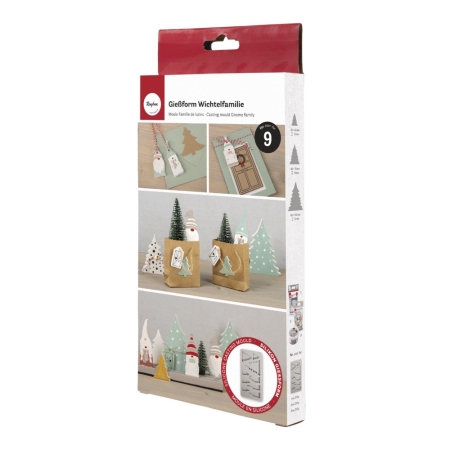 Silikonowa forma do odlewów z motywami świątecznymi idealna jako prezent