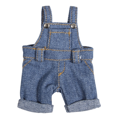 Mini ogrodniczki denim 9.5 cm,marki Rayher doskonale ozdobią domek skrzata