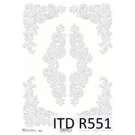 ryżówka papier koronki białe koronkowe ornamenty