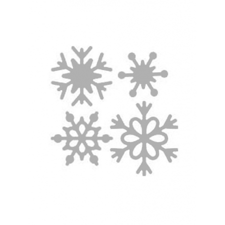 wykrojnik szablon sizzix śnieżynki zimowe gwiazdki