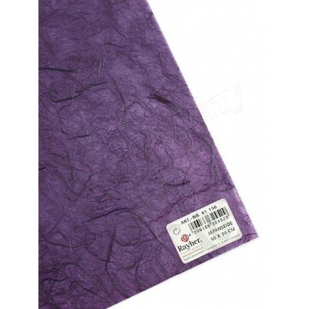 papier japoński ryżowy purpura z włóknami