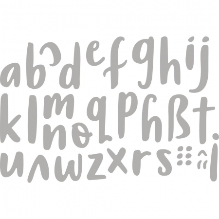 wykrojnik alfabet do sizzixa literki