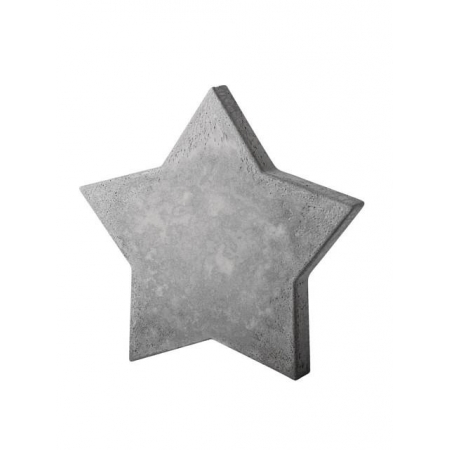 gwiazda z betonu dekoracja