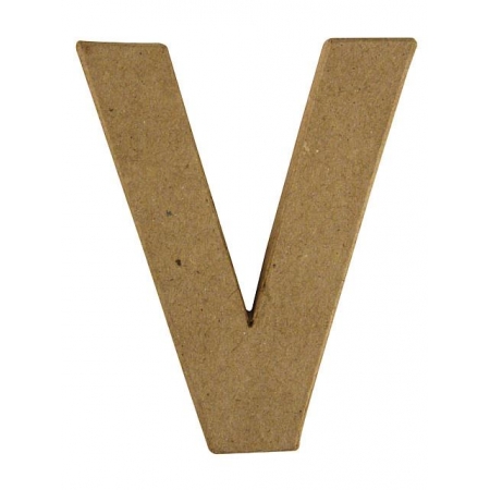 litera 3d V z masy papierowej