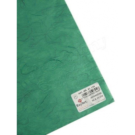 papier japoński ryżowy jedwab morski zielony