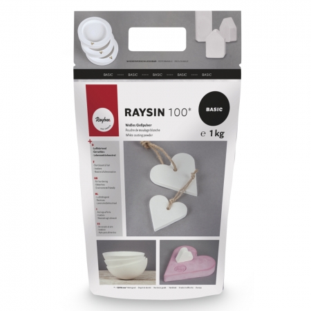 Gips odlewniczy Raysin 100 Basic op. 1 kg idealny do tworzenia odlewu rąk