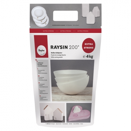 Gips modelarski Raysin 200 Extra Strong op. 4 kg doskonały na odlew gipsowy brzucha w ciąży