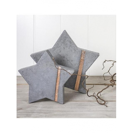 minimalistyczne ozdoby gwiazda betonowa