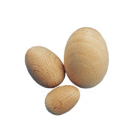 drewniane jajka