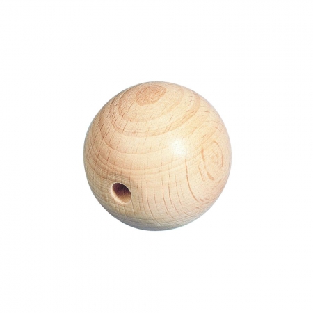 Kula drewniana, naturalna, śr. 50 mm, nawiercona do połowy [61-178-00]-1