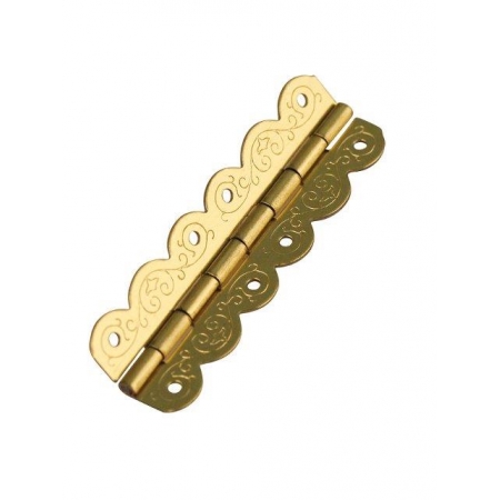 Jak mocować zawiasy ozdobne złote 40x12 mm op. 4 szt. do drewnianego pudełka albo herbaciarki decoupage