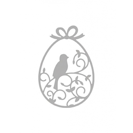 szablon wykrojnik jajko z ornamentem wielkanocne