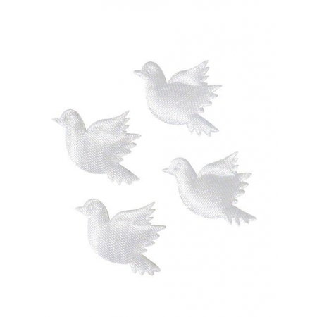 gołębie z tkaniny białe ślubne