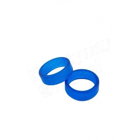 Obrączka akrylowa, niebieski, szer. 7mm, śr. wewn. 17 mm [15-108-376]-1