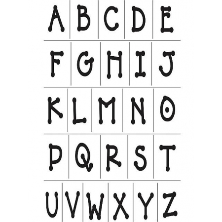 Stemple silikonowe alfabet ABC do tworzenia napisów na kartkach okazjonalnych tworznia monogramów na przywieszkach