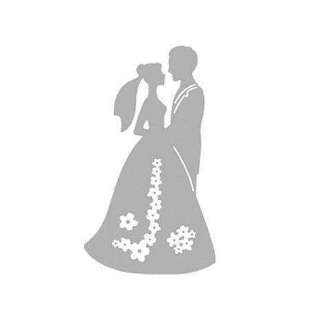 Wykrojnik scrapbooking Para Młoda ślub to idealny motyw na księga gości wesele oraz zaproszenia na wesele