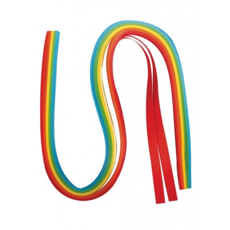 Paski do Quillingu 9 mm długość 50 cm w kolorach tęczy idealne na kartki walentynkowe ręcznie robione quilling