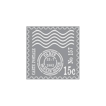 szablon malarski znaczki pocztowe