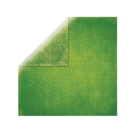 papier scrap kropki zielona trawa