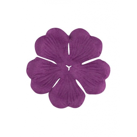 kwiatki z papieru purpurowe