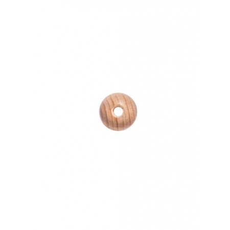 Kulka drewniana 20 mm surowa przewiercona jako koralik drewniany do naszyjników handmade