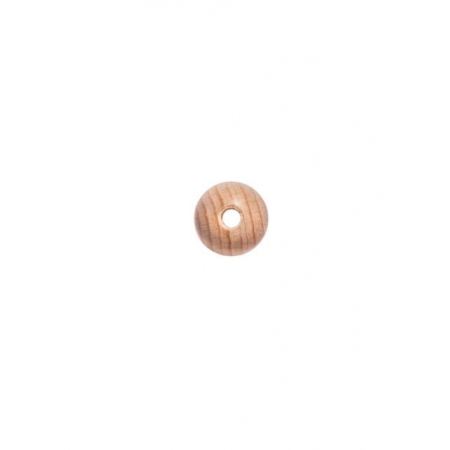Kulka drewniana 20 mm surowa przewiercona jako koralik drewniany do naszyjników handmade