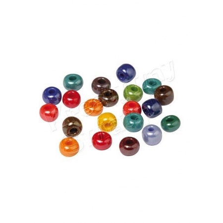 Koraliki szklane, mix kolorów, 6,7 mm [14-186-49]-1