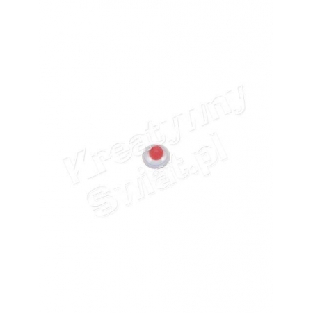 Oczy plastikowe ruchome, 7 mm, czerwone, 1 szt. [89-031-49]-1