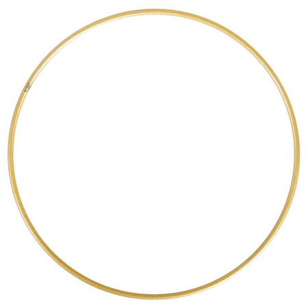 Obręcz / koło metalowe, złote, 15 cm ø [25-051-06]-1