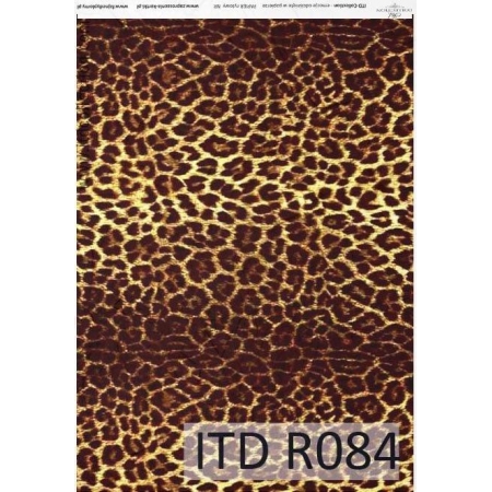 papier ryżowy do decoupage, lampart, ITD-R0084, made in Poland