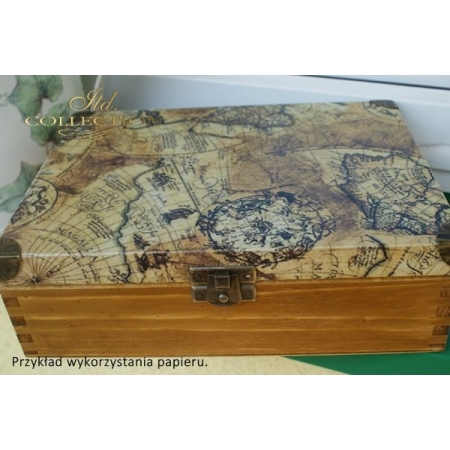 papier-do-decoupage, stara-mapa