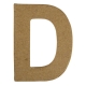 litera D z masy papierowej