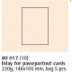 Wkładka do karty passe-partout A6, j.niebieska, op. 5 szt. [80-017-358]-2