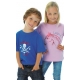 Koszulki t-shirt dziecięce ozdobione motywami z szablonów do farb akrylowych o jakości sitodruku