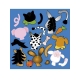 wycinane zwierzątka papier do scrapbookingu