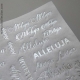 napisy alleluja na papierze ryżowym