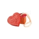 Pudełko - serce, w róże, 8x8x4 cm [71-024-00]-2