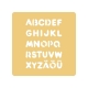 szablon do wytłaczania alfabet